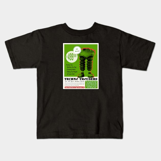 Wallace and Gromit – Techno Trousers Kids T-Shirt by GWCVFG